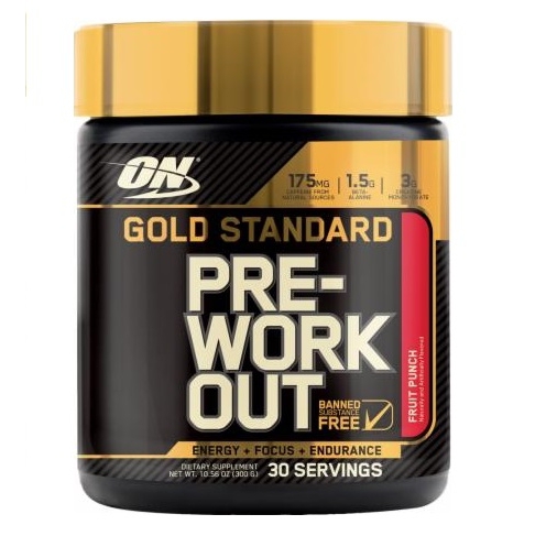Gold Standard Pre-Workout - 30 servings - Fruit Punch