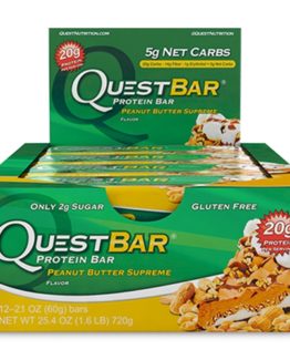 Quest Bar - 1 doos - Peanut Butter Supreme.